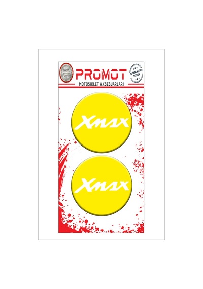 Damla Logo Sticker Xmax Kabartmalı 5x5cm 01 Nötr