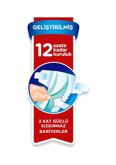Prima Aktif Bebek 3 Beden Midi Bebek Bezi 62 Adet