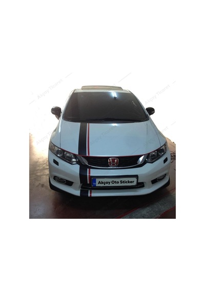 Kaput Şerit Sticker Kaput Oto Sticker Şerit Araba Sticker (367957338)