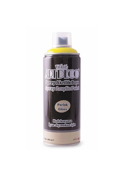 Artdeco Akrilik Sprey Boya 400 Ml Sarı Y-400-150 Çok Renkli