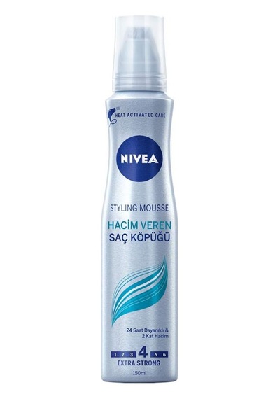 Hacim Veren Saç Köpüğü, Doğal Bukleler, 4, Ekstra Güçlü, 150 Ml