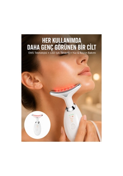 Led Işık Destekli Kırışıklık Karşıtı Yüz Bakım Aleti Yeni Nesil -