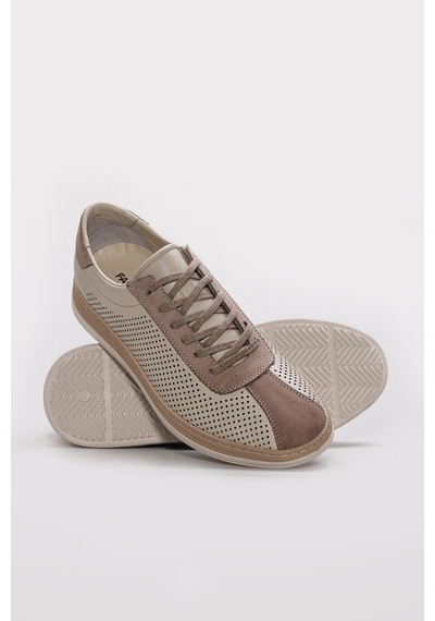 Fast Step Hakiki Deri Erkek Casual Ayakkabı 951ma400 Bej