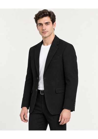 Classics Men Erkek İtalyan Kesim Blazer Ceket Klasik Ve Modern Şıklık - 7763 Siyah