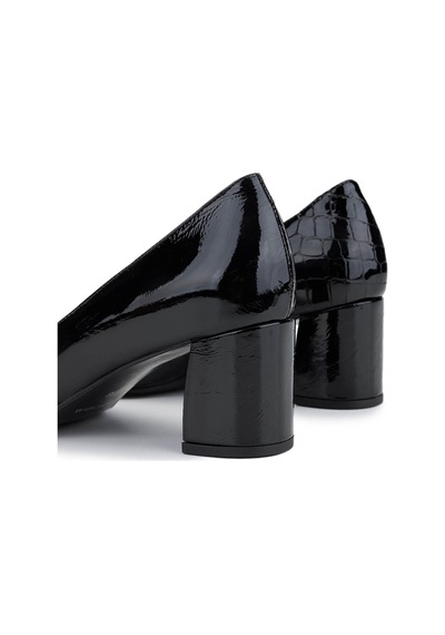 Relax Anatomic Kadın Hakiki Deri Siyah Comfort Ayakkabı 611 H55047 Bn Ayk Y25 Black Crc/black Vrnc Siyah