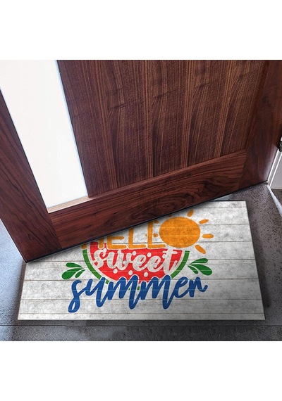 Kapı Önü Paspası - Modern Ve Şık Kapı Paspası Ev, Ofis Ve Dış Mekân Kullanımı İçin Hello Sweet Summer Diğer