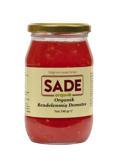 Sade Organik Rendelenmiş Domates 340 Gr