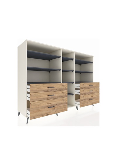 Kronos Dolap 10 Raflı 6 Çekmeceli 220x59x163 Aytaşı-antrasit/çam Aytaşı-antrasit/çam Kronos Dolap 10 Raflı 6 Çekmeceli 220x59x163 Aytaşı-antrasit/çam Aytaşı-antrasit/çam