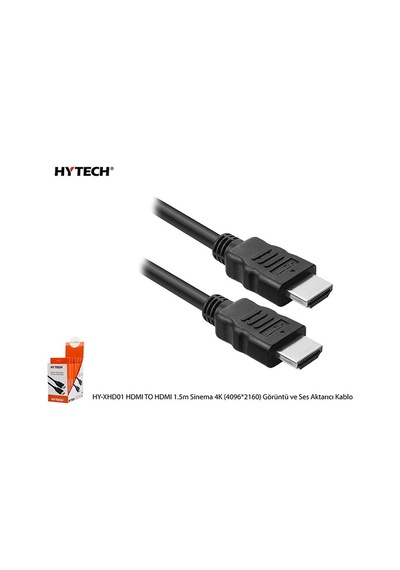 Hytech Hy-xhd01 Hdmı To Hdmı 1.5m Sinema 4k 4096-2160 Görüntü Ve Ses Aktarıcı Kablo