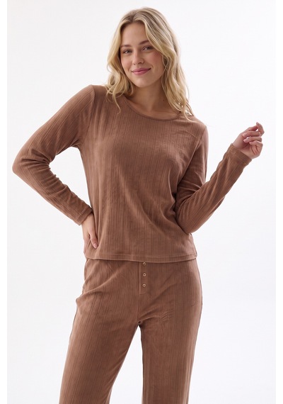 Nbb Bej Poıntel Basıc Pijama Takım