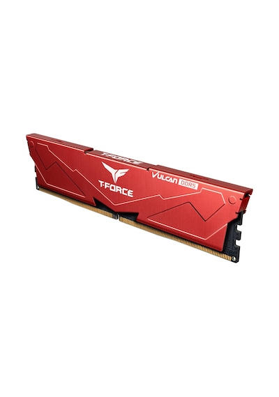 Team T-force Vulcan Red 16gb 1x16gb 6000mhz Ddr5 Cl38 Gaming Ram Flrd516g6000hc38j01