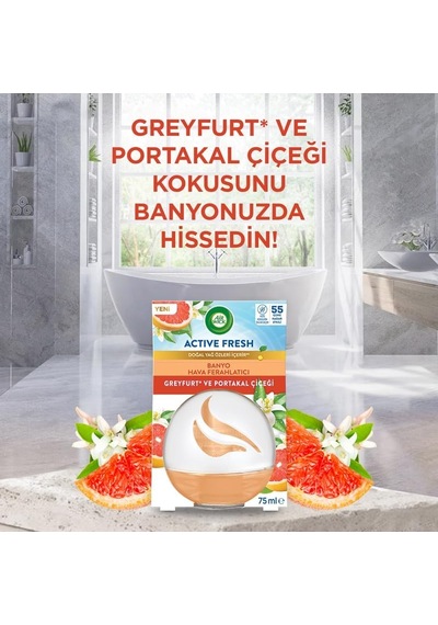Airwick Decosphere Hava Tazeleyeci Greyfurt Ve Portakal Çiçeği 75 Ml Abundance Prosperity