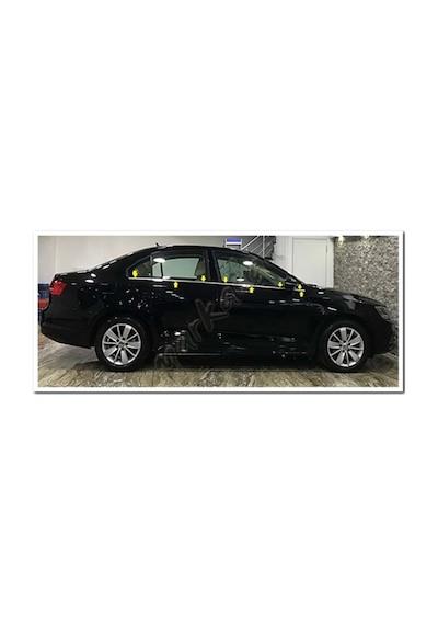Markadan Vw Jetta Krom Cam Çıtası 2011 Sonrası 6 Parça Paslanmaz