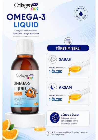 Collagen Forte Omega-3 Kids Liquid 150 ML