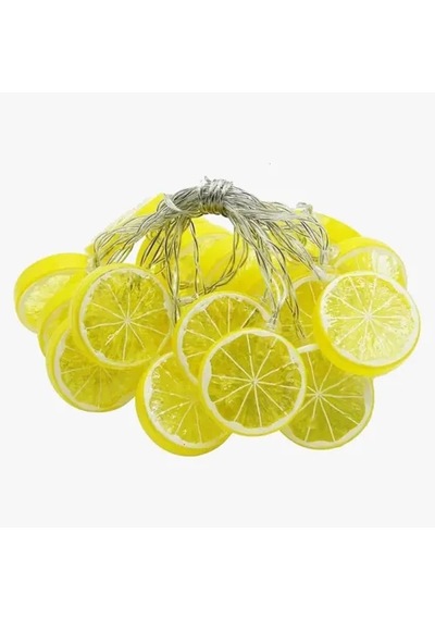 2m 10 Led Pilli Limon Işık Renkli