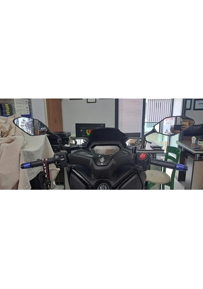 Xmax Techmax Ironmax 2018-2024 Ayna Ve Ayna Uzatma Yükseltme Adaptör Seti Siyah