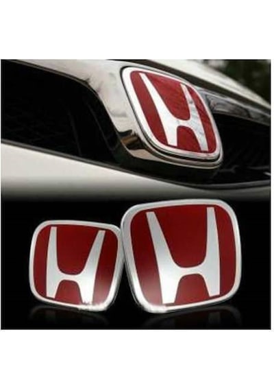 Honda Civic FD6 Kırmızı Ön Arka Logo Amblem 2006-2011