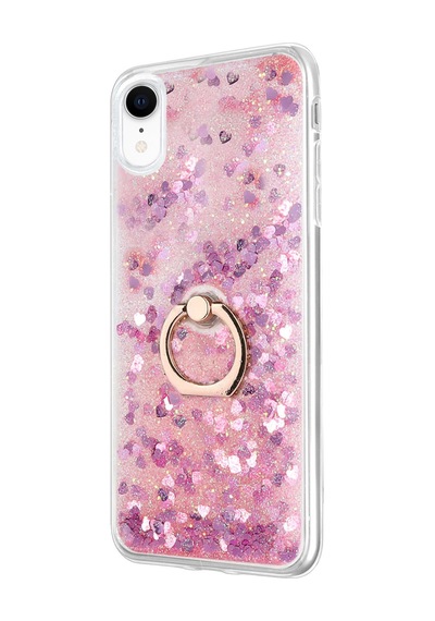 Microsonic Apple Uyumlu iPhone XR Kılıf Glitter Liquid Holder