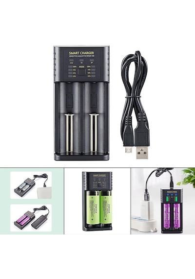 Greentech Akıllı Pil Şarj Cihazı Lityum Iyon + Ni Mh + Ni Cd Piller / GT-BC06