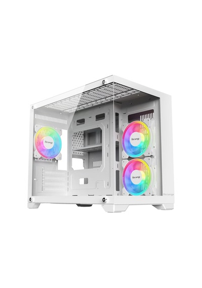 Nova Beyaz 3 Rgb Fanlı Temperli Cam Panel Boş M-atx Gaming Oyuncu Bilgisayar Kasası