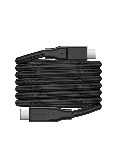 Magnetik Tasarımlı Type-c To Type-c Pd Şarj Kablosu Amazingthing Magcord Serisi 60w 1.2m Siyah