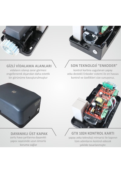 Otomatik Kayar Kapı Motoru | %100 Yerli Üretim | 600 Kg.