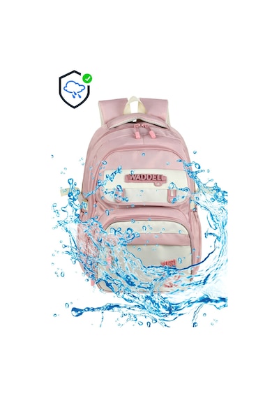 Waddell Lisansli Twill Kumas Logo Kapakli Pembe Okul Sirt Cantasi Termal Beslenme Cantasi Ve Kal