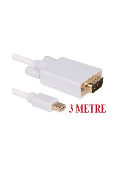 Mini Displayport To Vga Kablosu 4324P 3 Metre Thunderbolt Mac Çev