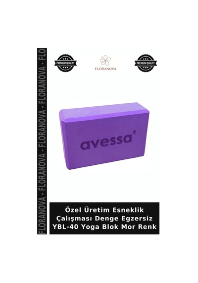 Özel Üretim Esneklik Çalışması Denge Egzersiz Ybl-40 Yoga Blok Mor Renk