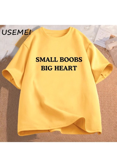 Flood Of Style Küçük Göğüsler Büyük Kalp T-shirt Komik Söyleyerek Tshirt Yetişkin Mizah Şakalar Kısa Kollu P Sarı Flood Of Style Küçük Göğüsler Büyük Kalp T-shirt Komik Söyleyerek Tshirt Yetişkin Mizah Şakalar Kısa Kollu P Sarı