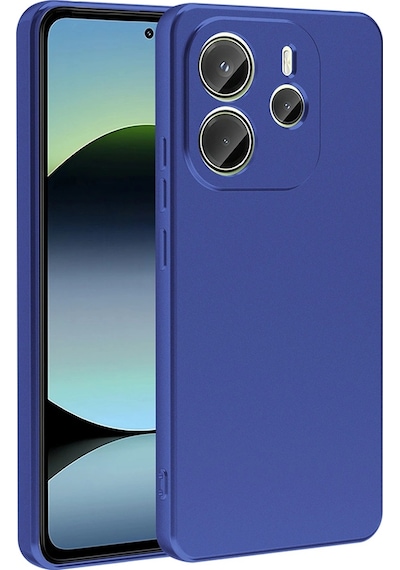 Xiaomi Redmi Note 14 4g Kılıf Zore Premier Silikon Kapak Saks Mavi