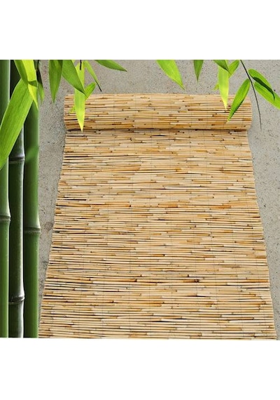 Hasır Kamış Balkon Çiti Dekarasyon 40 CM X 6 M