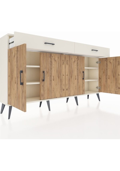 Arges Konsol 4 Raflı 2 Çekmeceli 4 Kapaklı 176x30x99 Aytaşı-çam/a Aytaşı-çam/aytaşı Arges Konsol 4 Raflı 2 Çekmeceli 4 Kapaklı 176x30x99 Aytaşı-çam/a Aytaşı-çam/aytaşı