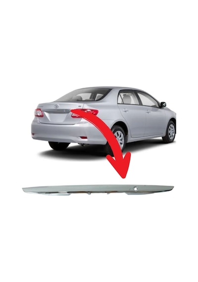 Toyota Corolla Bagaj Kaplama Çıta Nikelajlı 2010-2013