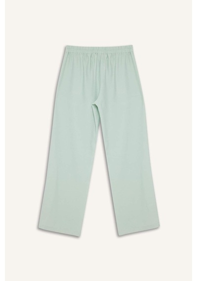 DeFacto 	Wide Leg Basic Düz Geniş Paça Pantolon E7979AX25SMGN1181