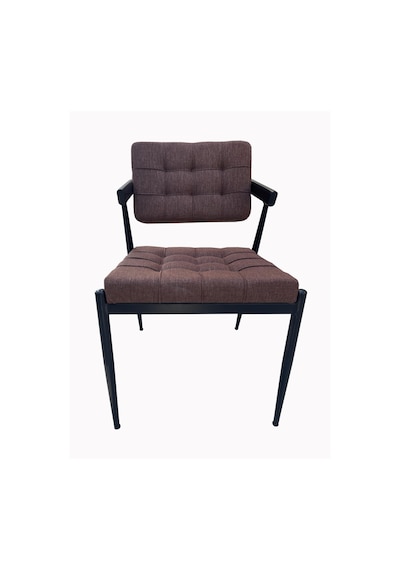 1.2 Mm Z Metal Yarım Kollu Sandalye - Siyah-mufak&salon&cafe Sand