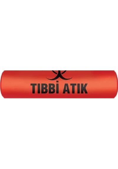 Başaran Çpş-ç45 Tıbbi Atık Baskılı Çöp Poşeti 65 80 Cm 300 Gr 20 Rulo