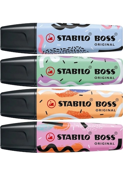 Stabilo Boss Fosforlu Kalem Seti 4'lü By Ju Schnee / 70-4-1-101-1 Çok Renkli