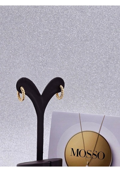 Xuping Burgu Model Çelik Küpe Gold Renk Altın