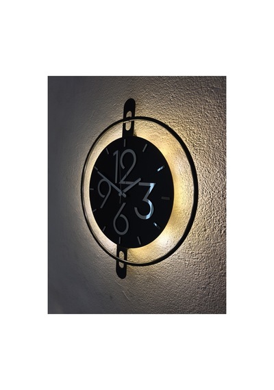 Pey Aksesuar Metal -çelik Gövde -ideal Boy 40x50cm - Metal Ledli Duvar Dekor ...... Mobilya Ma46-siyah-siyah-gold