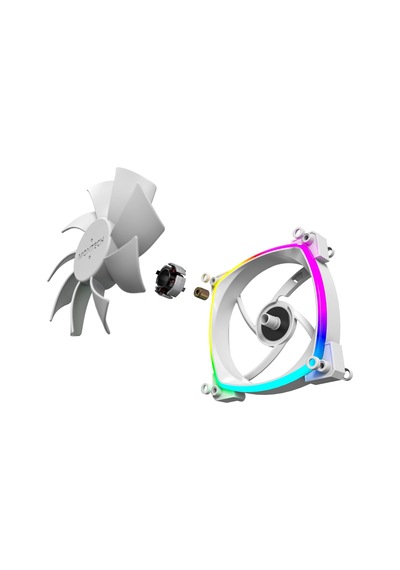 Ax 120 Argb Fan 1600pwm, High-end Durability, Silent Performance, And Stunning Argb Design 120mm, White Çok Renkli
