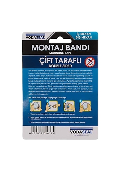 Çift Taraflı Montaj Bandı 20mmx3mt