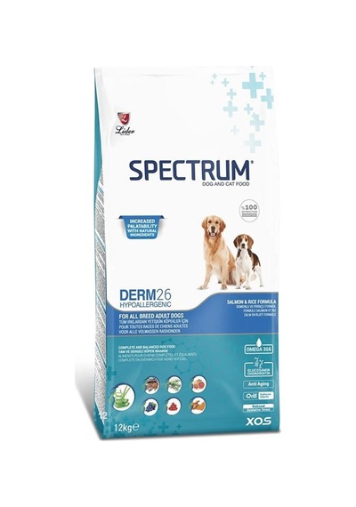 Spectrum Derm 26 Hypo-allergenic Deri Hassasiyeti İçin Somonlu Yetişkin Köpek Maması 12kg