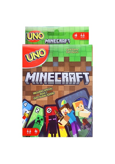 Resimli Uno Minecraft Oyun Kartı