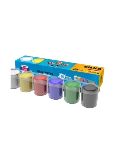 Silka Guaj Boya 6 Renk 6 Adet G.ss6-6 Çok Renkli