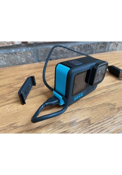 Gopro Hero 9-13 Usb Kablo Geçişli Batarya Kapağı Kesintisiz Güç, Kapalı Kapak Konforu