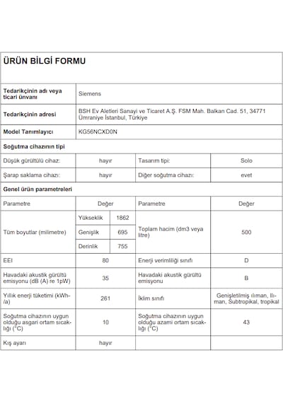 Siemens KG56NCXD0N iQ300 Alttan Donduruculu Blacksteel Buzdolabı