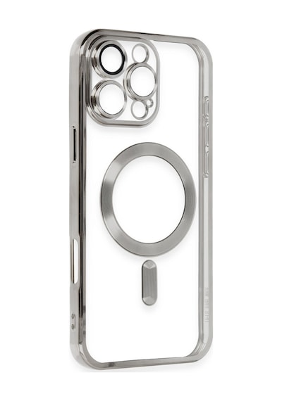 Apple iPhone Uyumlu  16 Pro Max Uyumlu Kılıf Kross Magneticsafe Kapak - Titan Gri