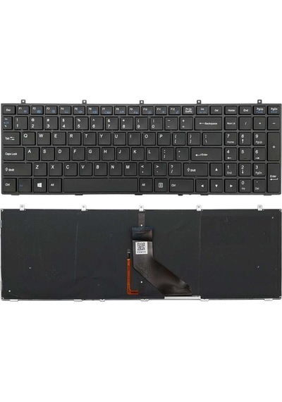 Clevo, Monster A5 V1.1, W370, W670 Notebook Klavyesi Siyah Tr Işıklı / Kl0892ld