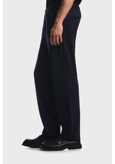 Emporio Armani Pamuk Karışımlı Normal Bel Düz Paça Jarse Pantolon Erkek Pantolon Em001611 Af27883 Ub118 Lacivert
